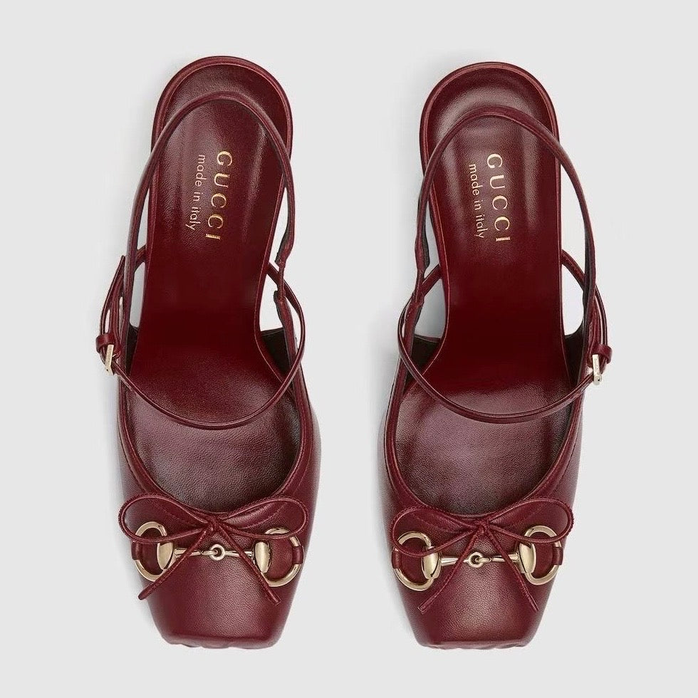 Gucci Horsebit Slingback Pumps