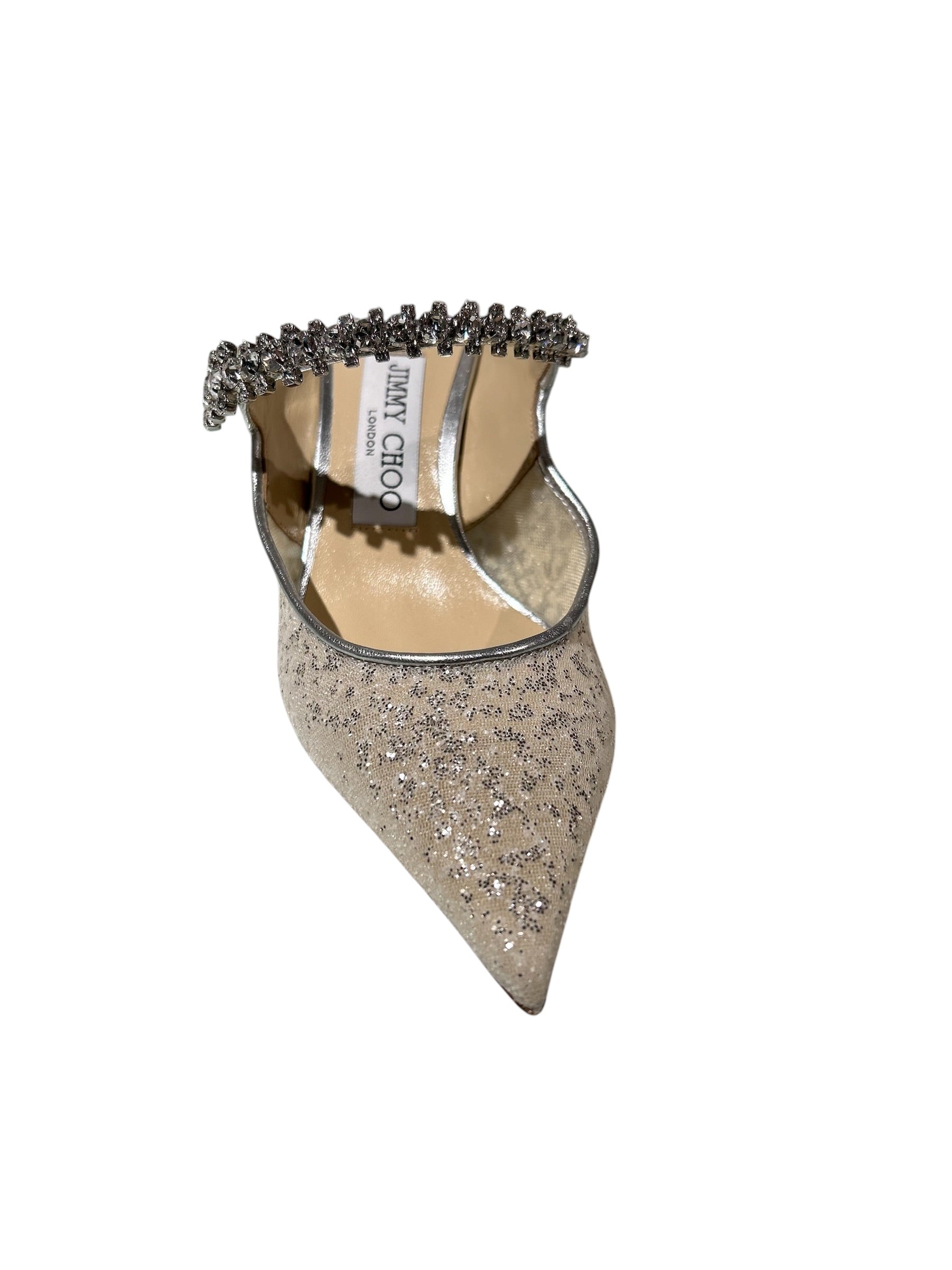 Jimmy Choo Bing Crystal Strap Mules