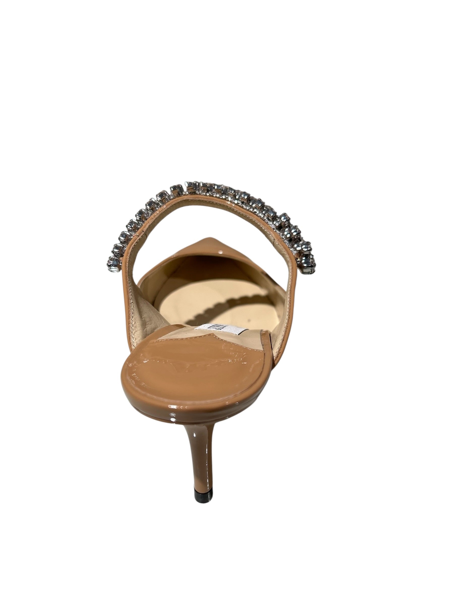 Jimmy Choo Bing Crystal Strap Patent Mules