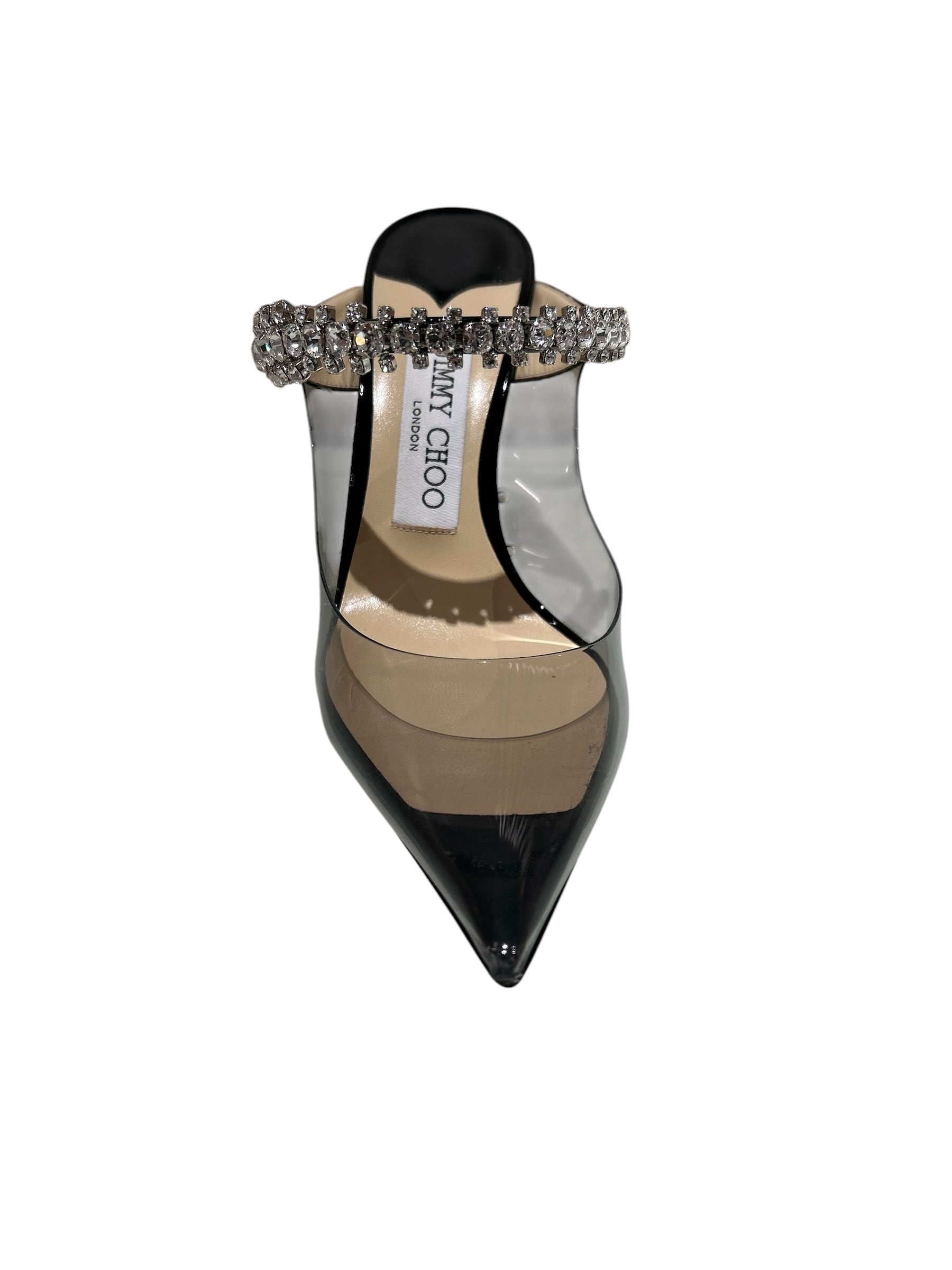 Jimmy Choo Bing Crystal Strap Mules