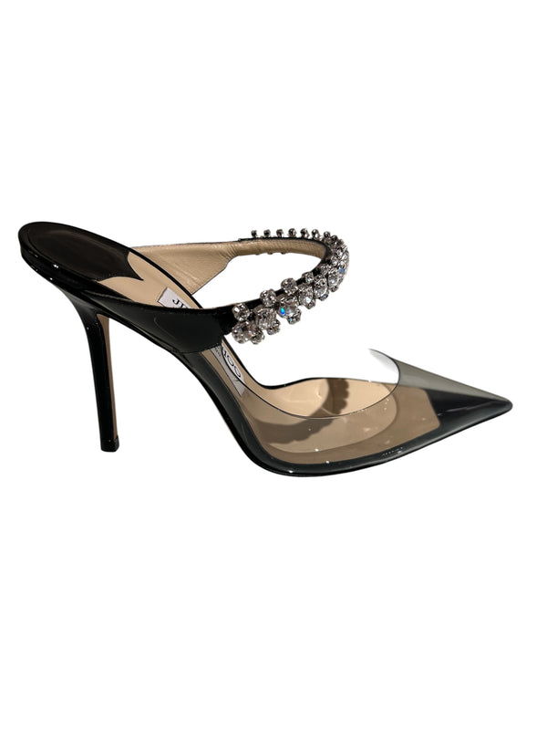 Jimmy Choo Bing Crystal Strap Mules