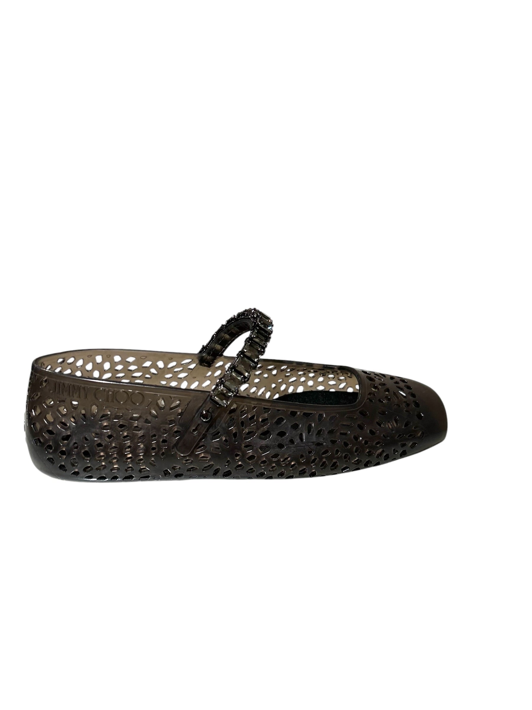Jimmy Choo The Jelly Crystal Glitter TPU Flats