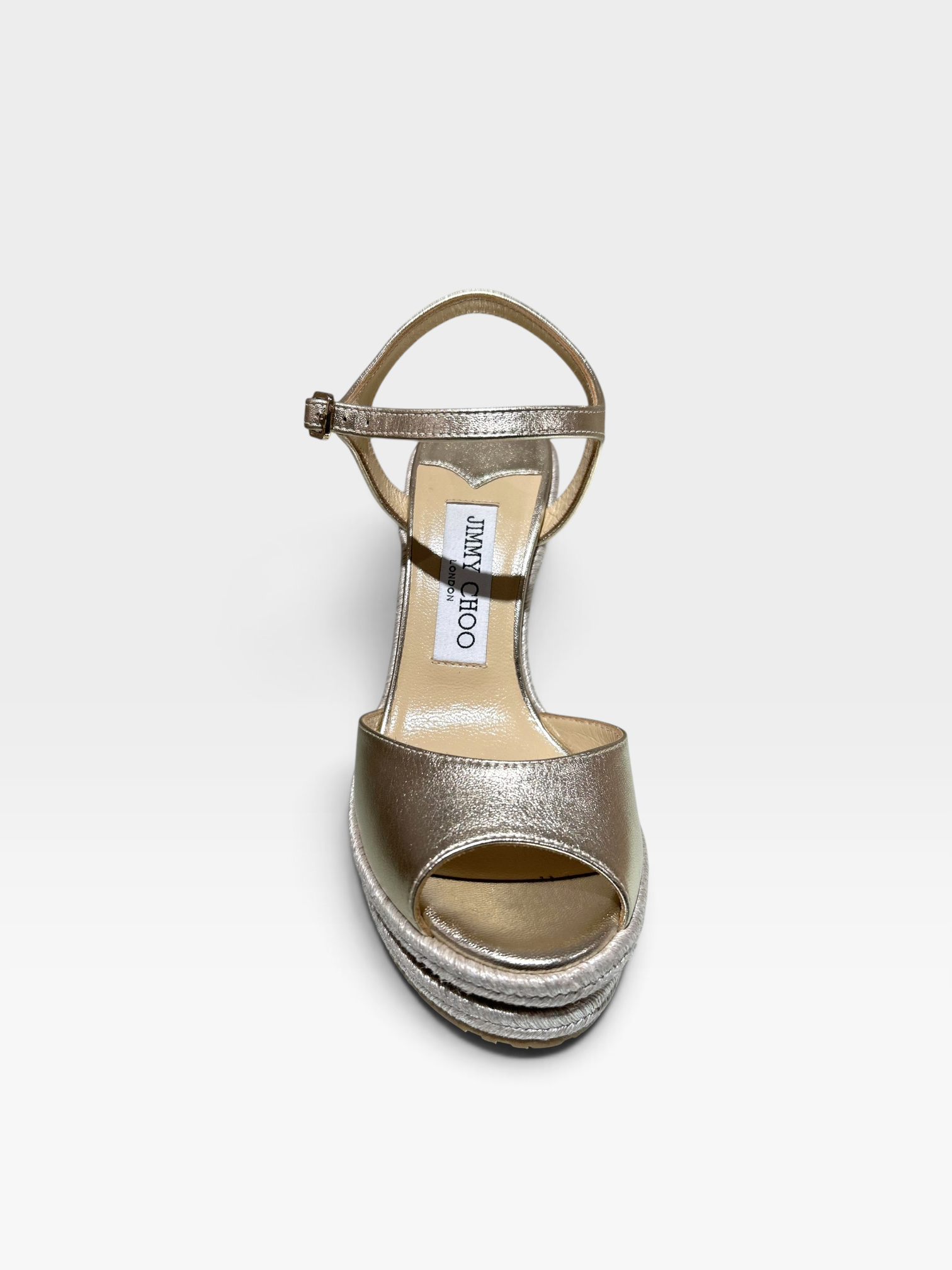 Jimmy Choo Perla Metaliic Wedges