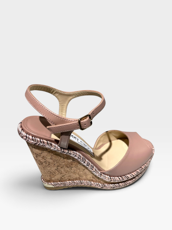 Jimmy Choo Perla Leather Wedges