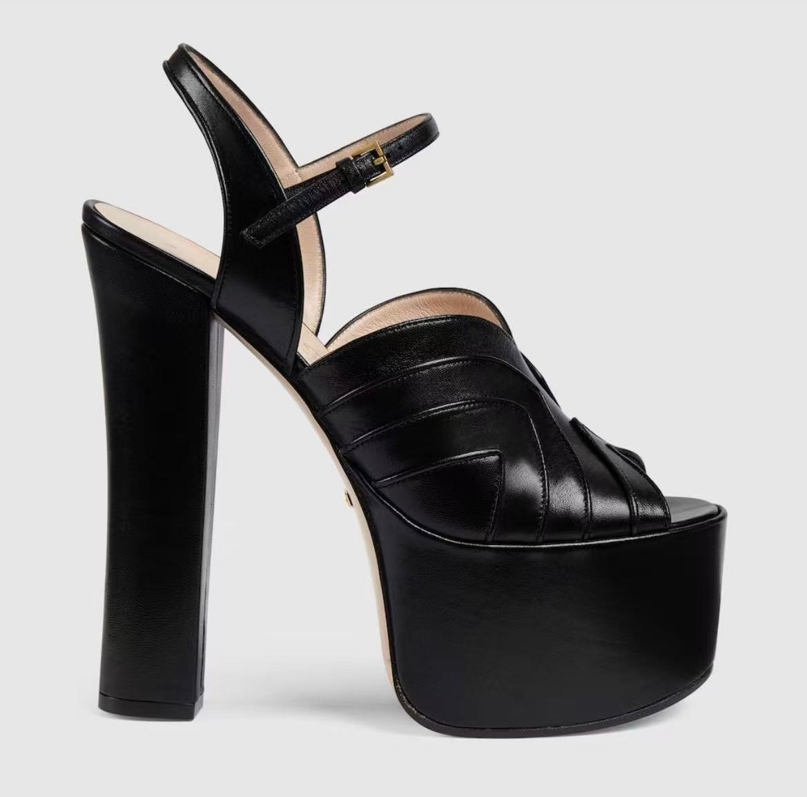 Gucci Chunky Heeled Platform Sandals