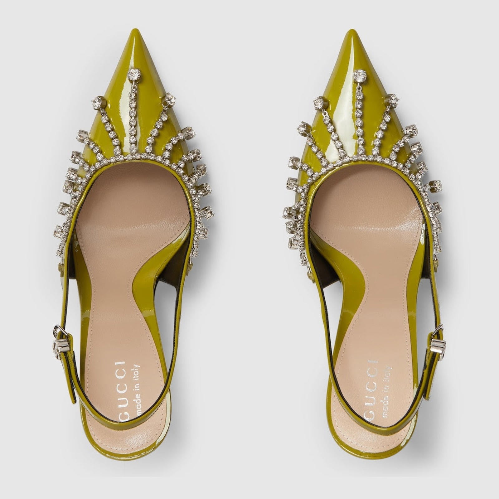 Gucci Crystal Chain Pumps