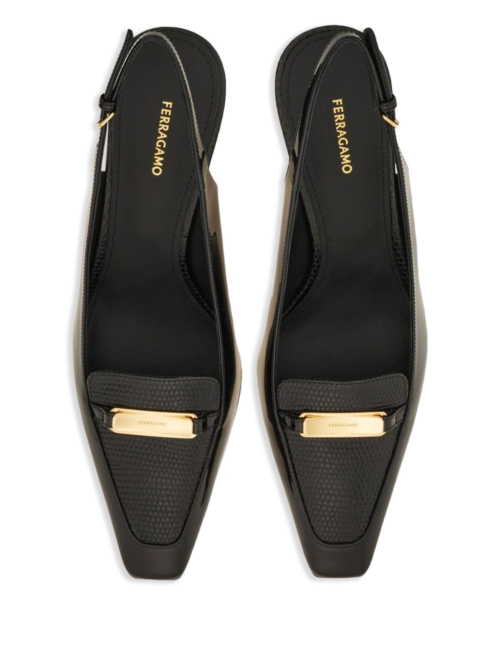 Ferragamo New Vara Buckle Slingbacks