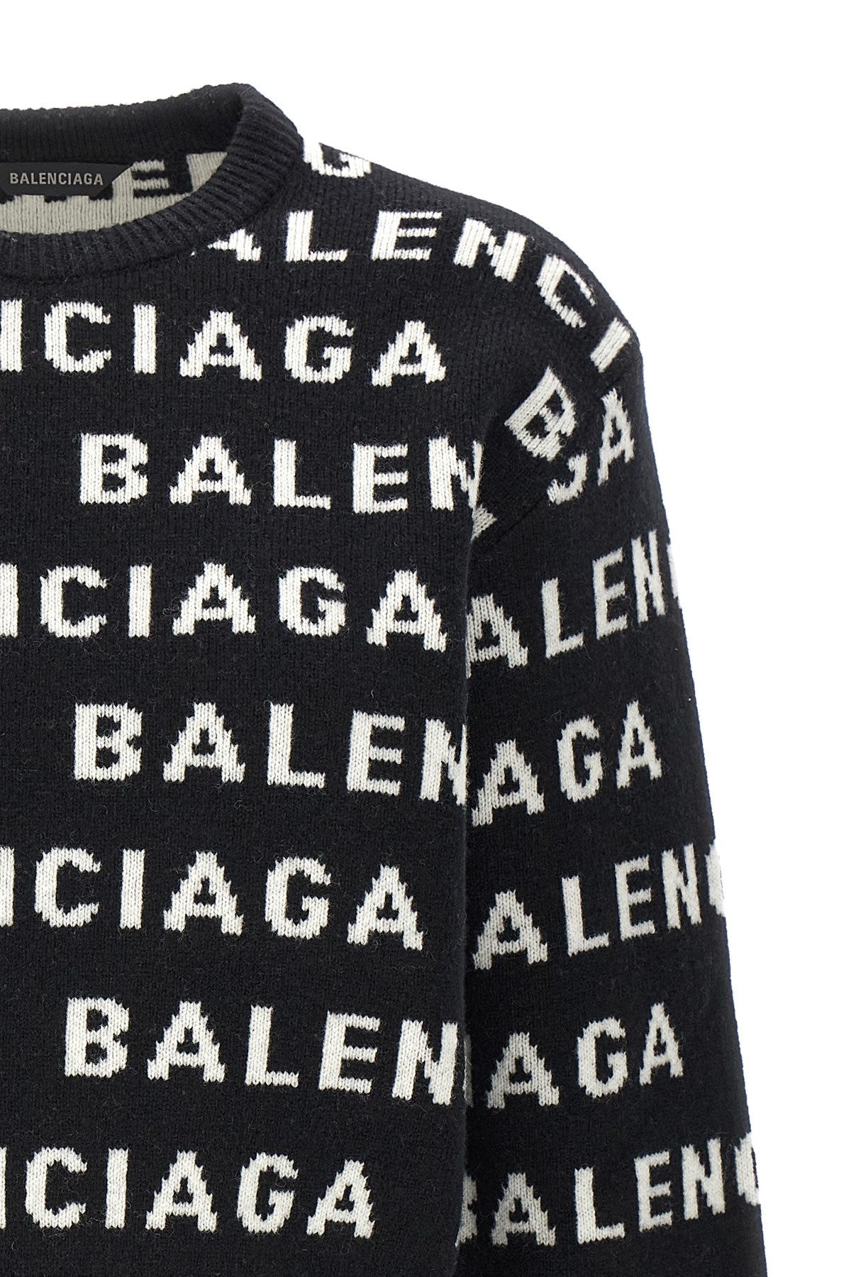 BALENCIAGA LOGO WOOL SWEATER