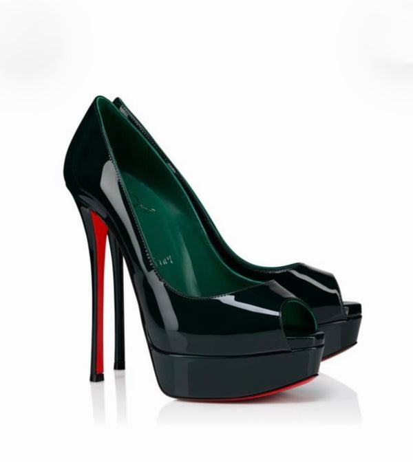 Christian Louboutin Fetish Peep Pumps