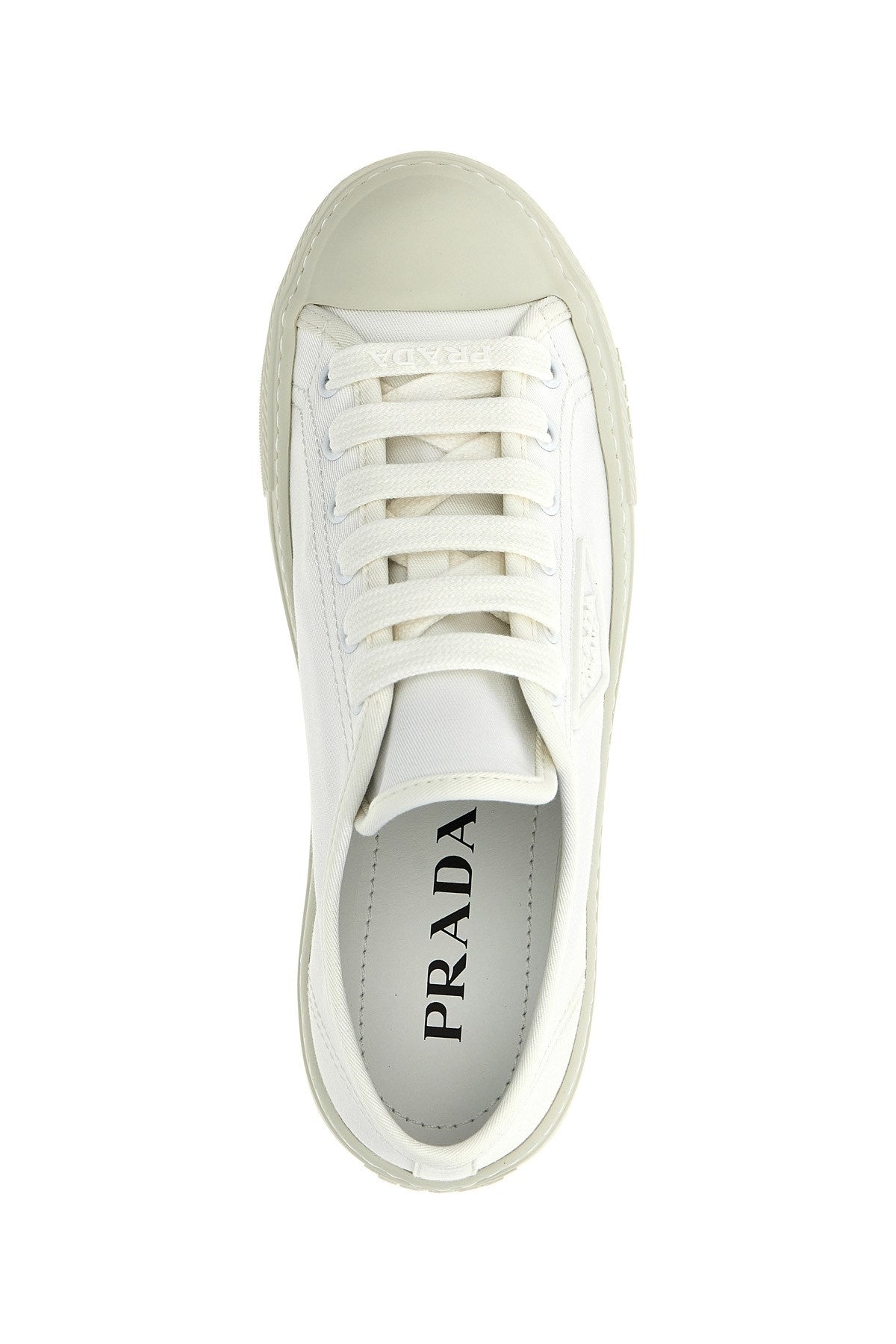 PRADA LACED FABRIC SNEAKERS