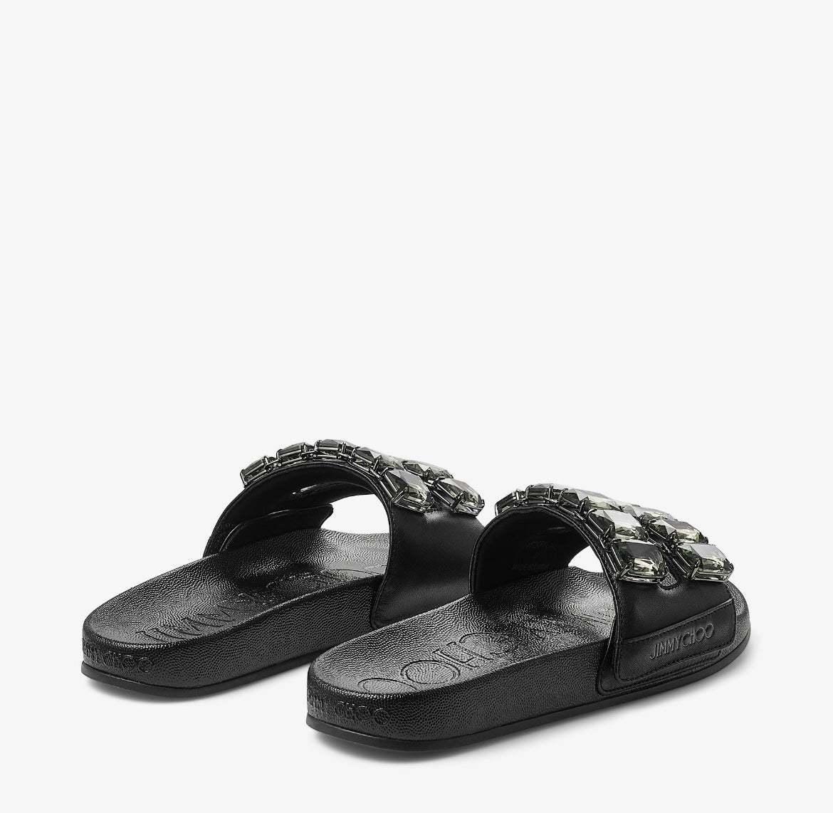 Jimmy Choo Fitz Crystal Slides