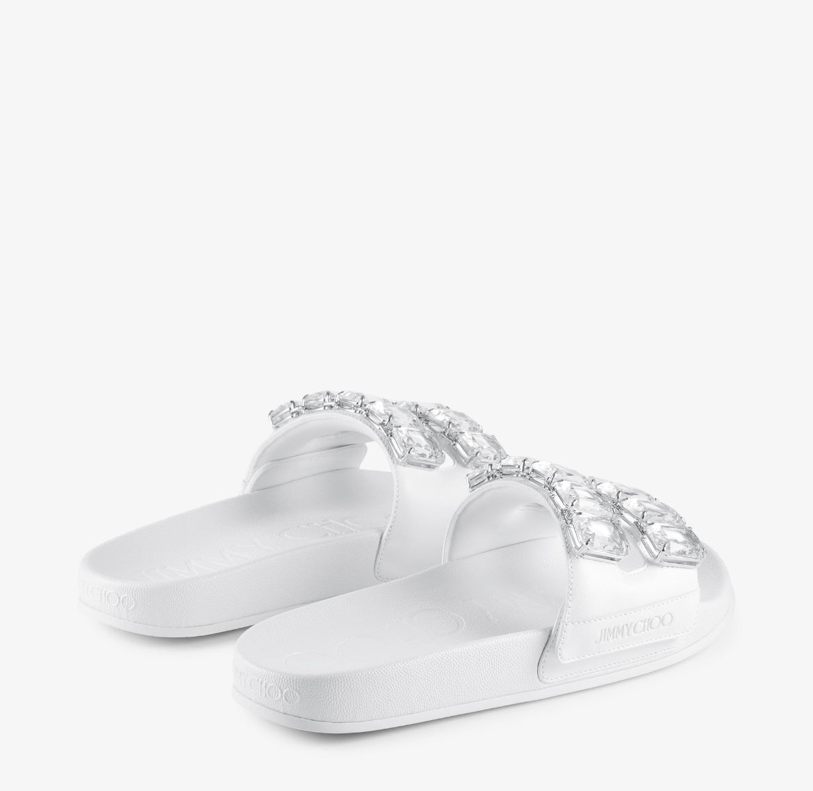Jimmy Choo Fitz Crystal Slides