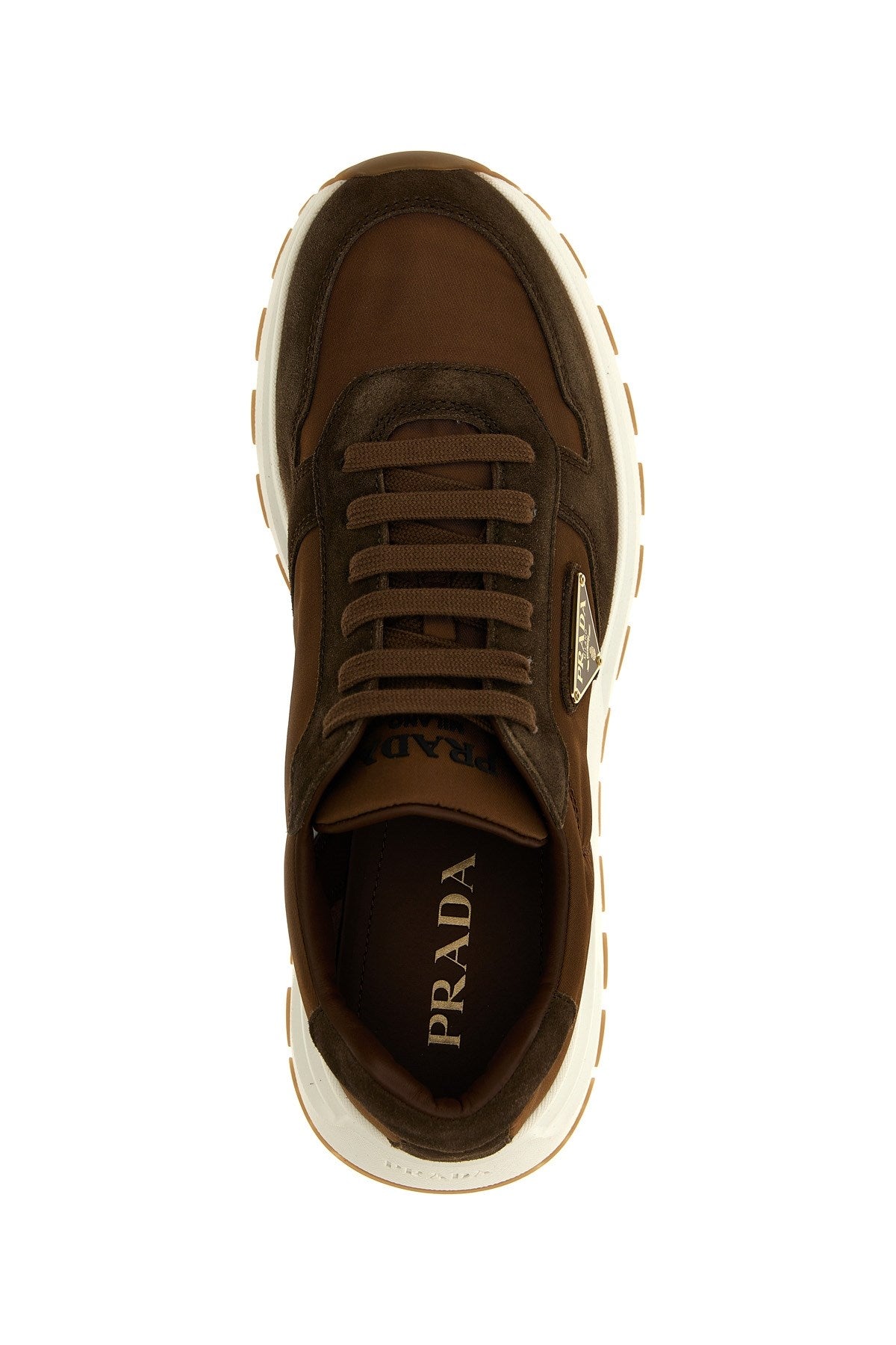 PRADA PRAX 01 DELAVE SUEDE AND RE-NYLON SNEAKERS