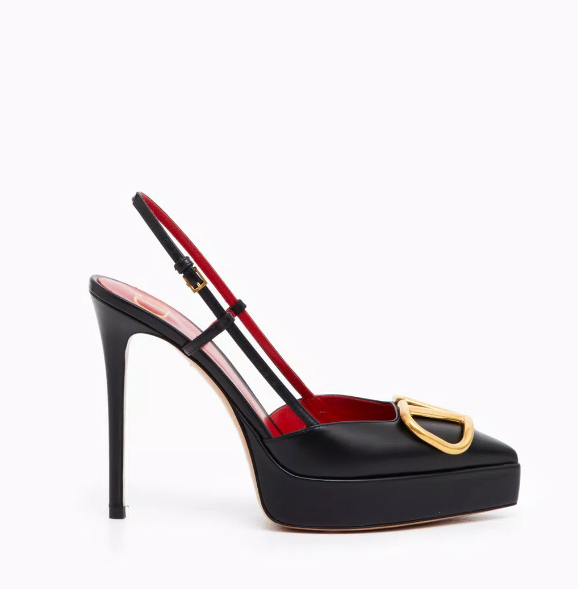 Valentino V-Logo Signature Slingback Platform Pump