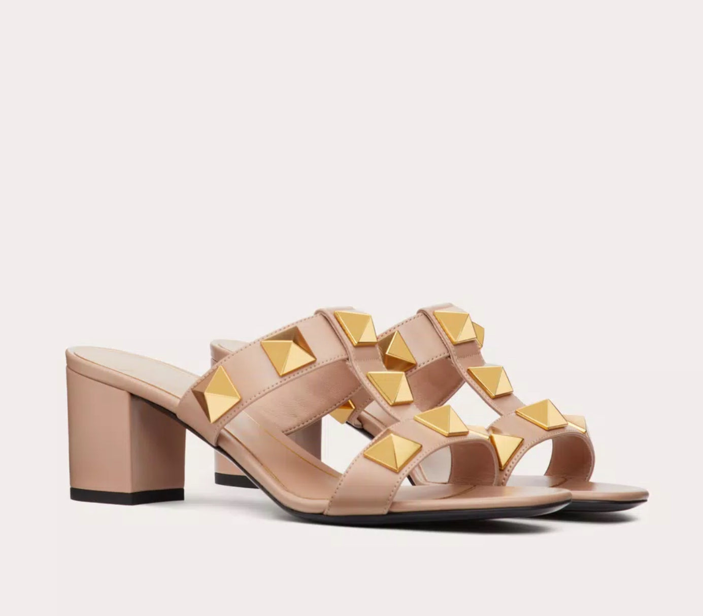 Valentino Roman Stud Slide Sandal