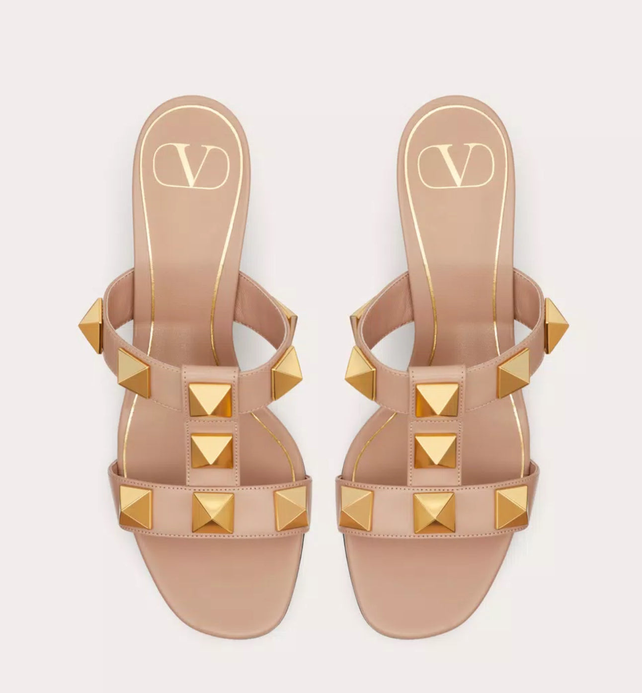 Valentino Roman Stud Slide Sandal