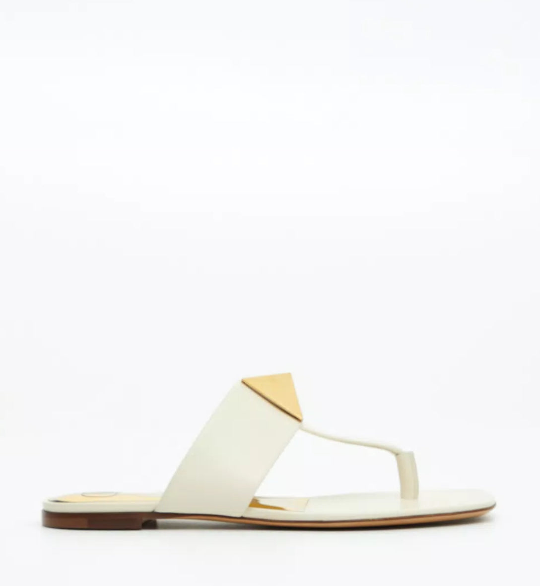 Valentino One Stud Flat Thong Sandal