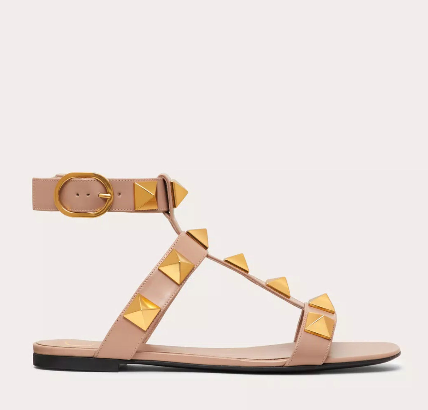 Valentino Roman Stud Flat Sandal