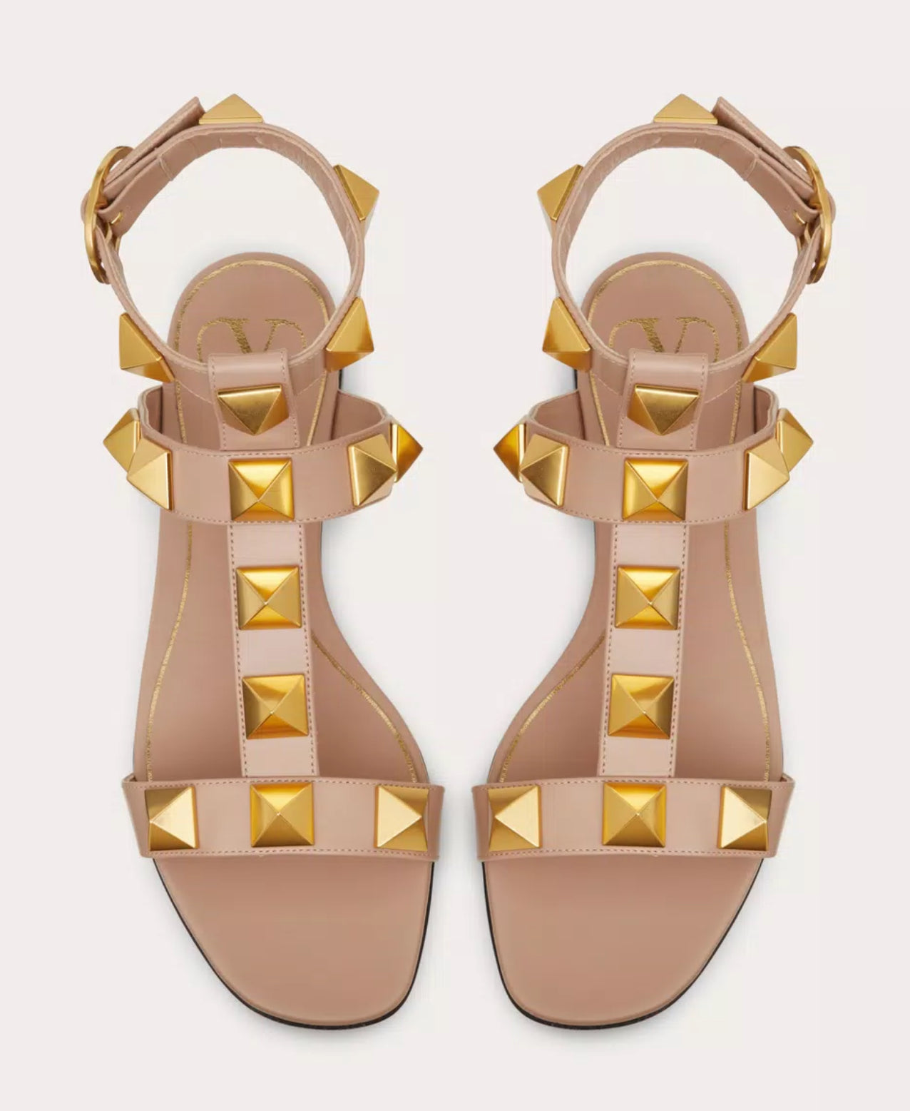 Valentino Roman Stud Flat Sandal