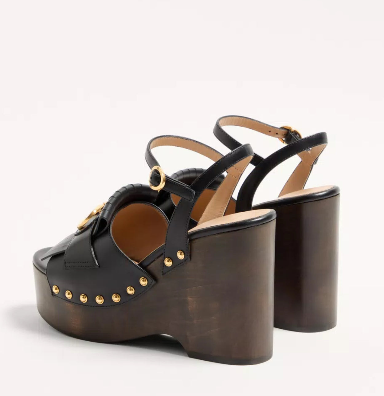 Valentino V-Logo Signature Fringed Clog Sandal