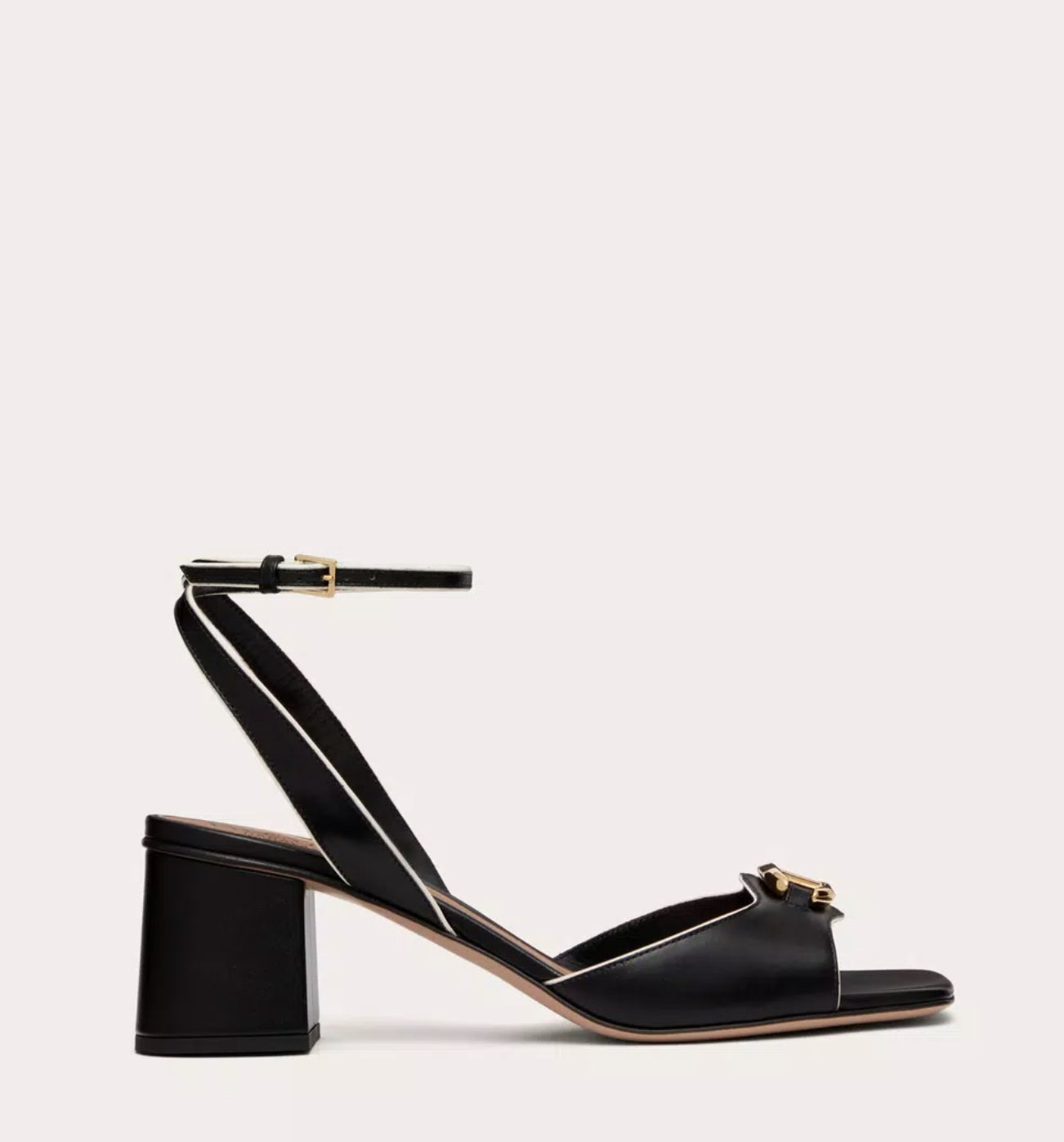 Valentino V-Logo Leather Sandal