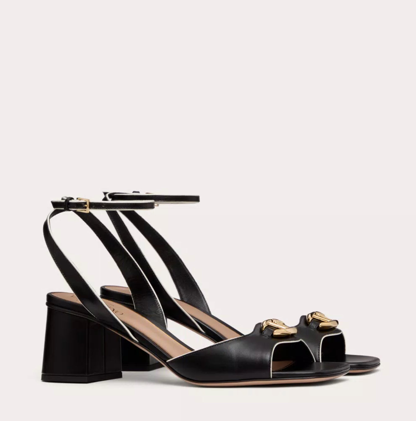 Valentino V-Logo Leather Sandal