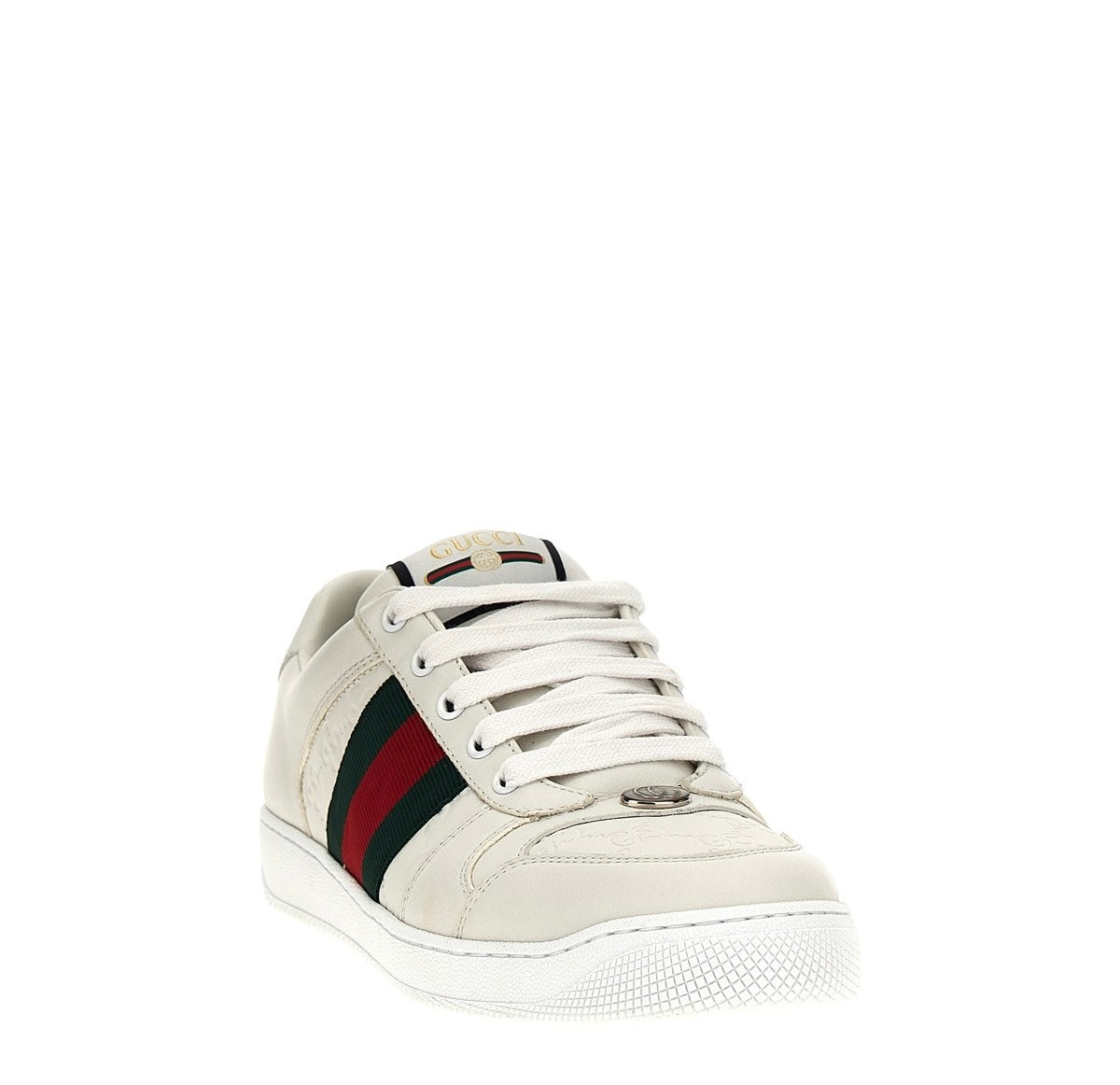 GUCCI SCREENER LEATHER SNEAKERS