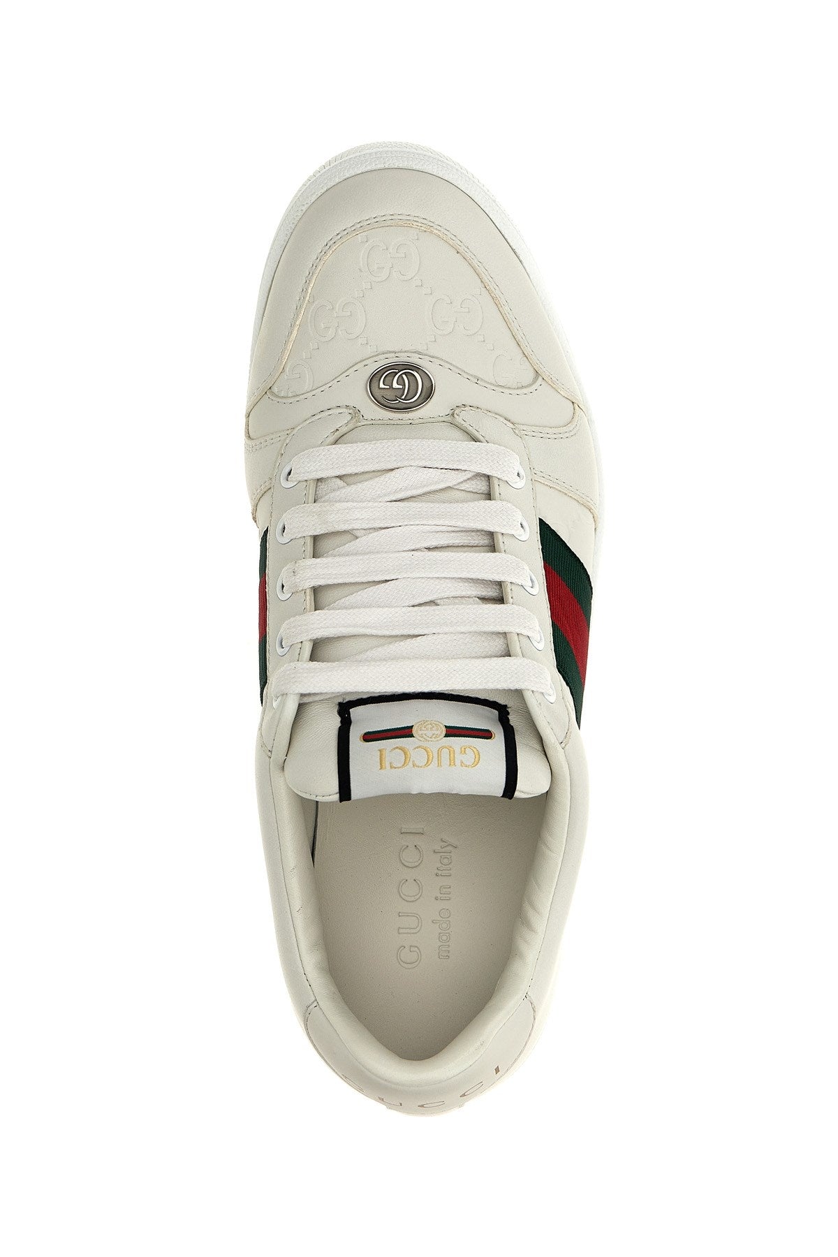 GUCCI SCREENER LEATHER SNEAKERS