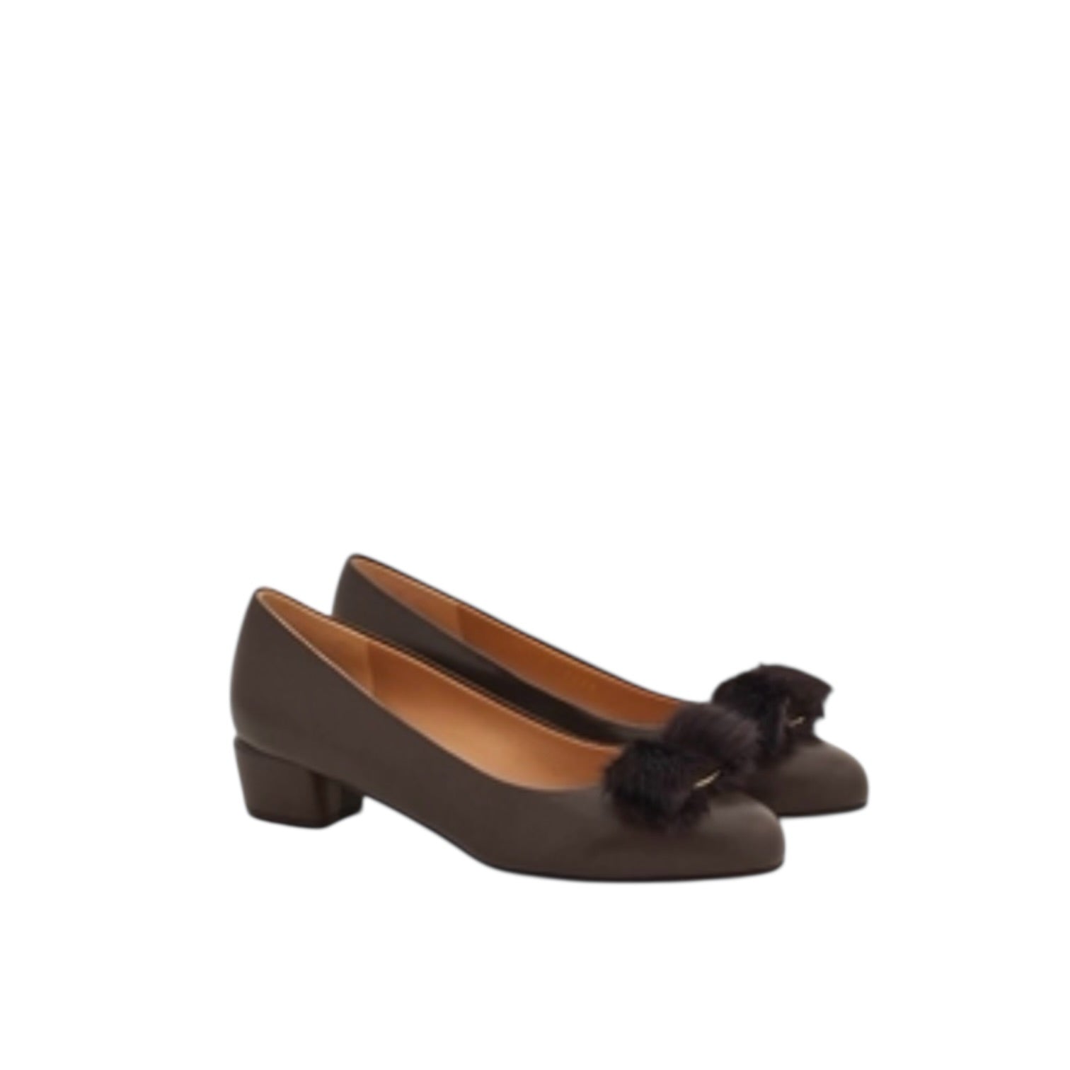 Ferragamo Vara Fur Scarpa