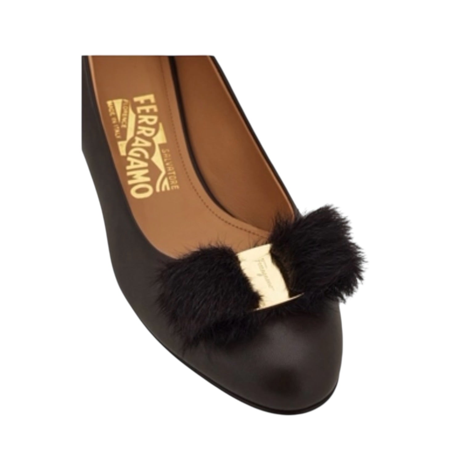 Ferragamo Vara Fur Scarpa