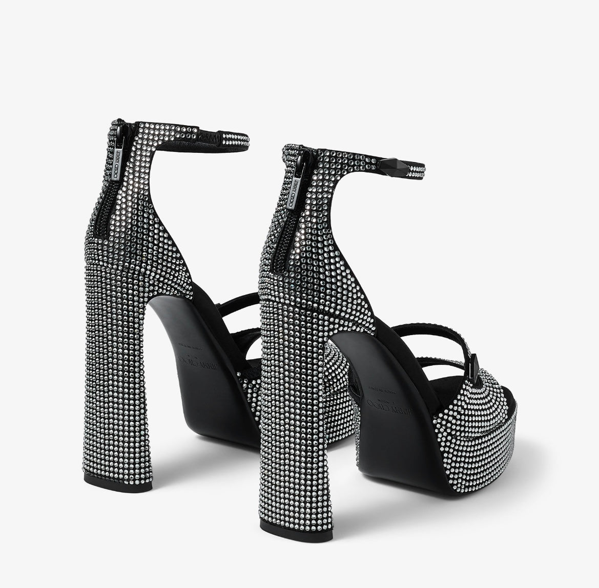 Jimmy Choo Clarissa Crystal Platforms