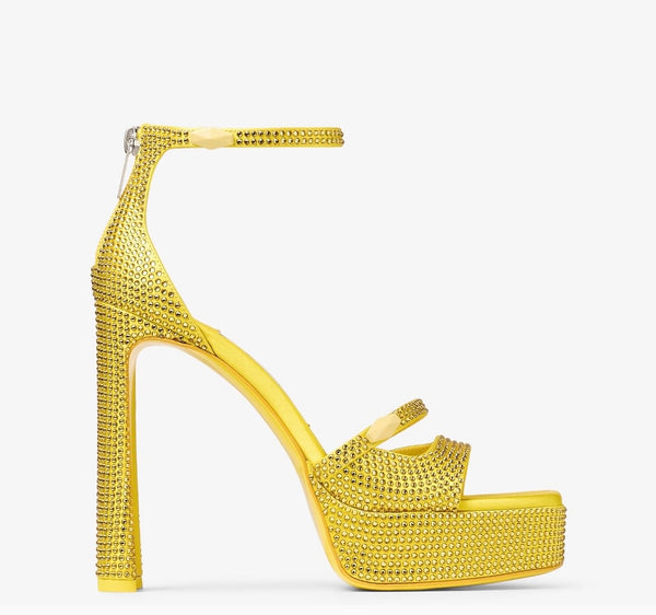 Jimmy Choo Clarissa Crystal Platforms