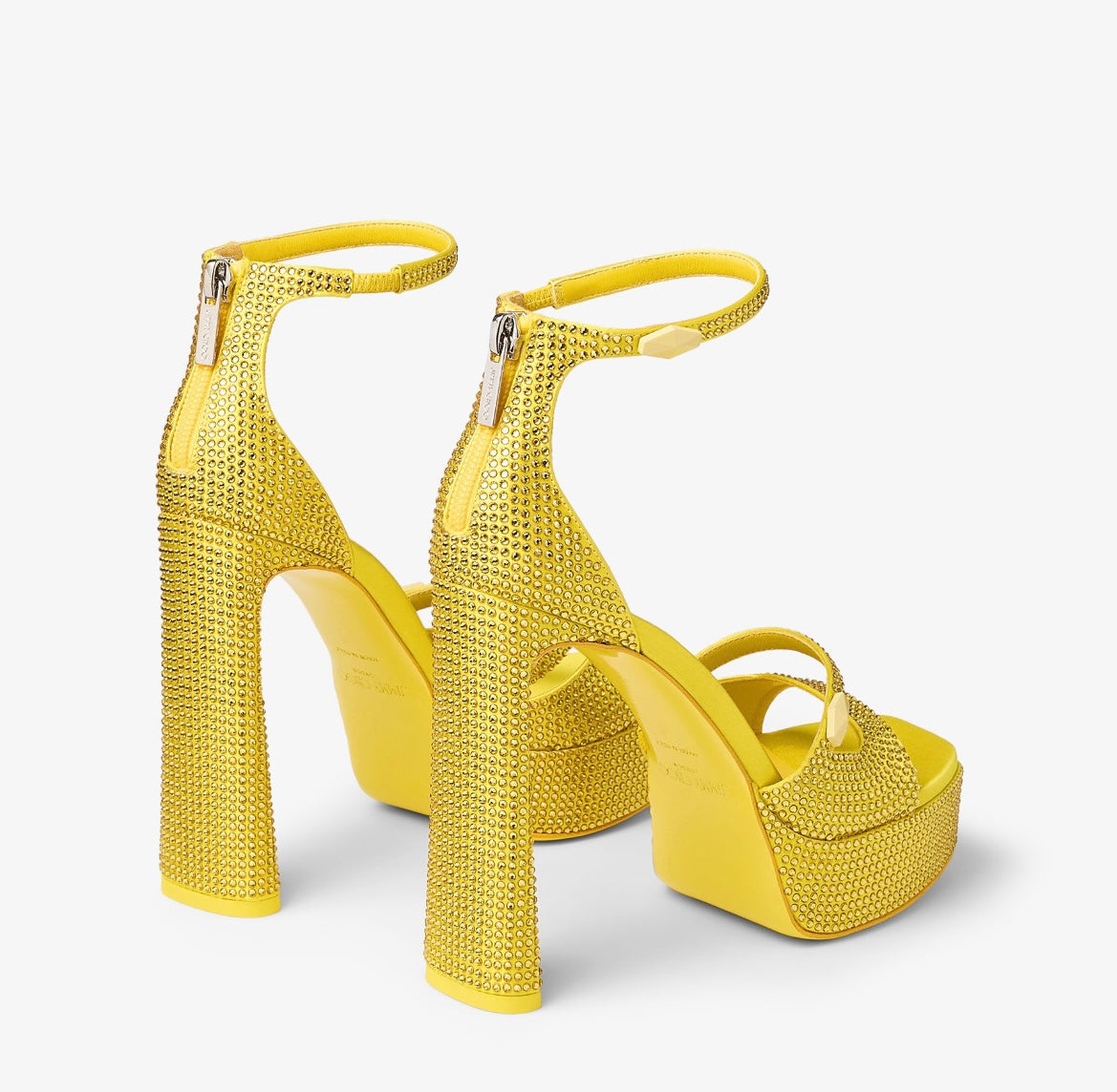 Jimmy Choo Clarissa Crystal Platforms