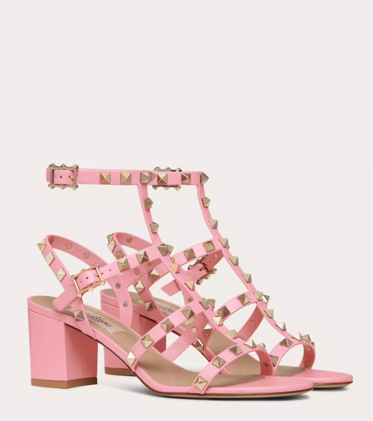 Valentino Rockstud Ankle Strap Sandal