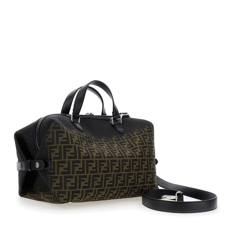 Fendi brown medium FF jacquard bag