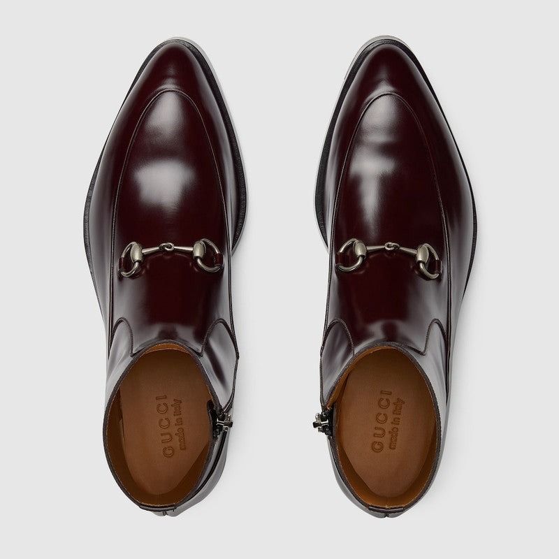 Gucci Horsebit Ankle Boots