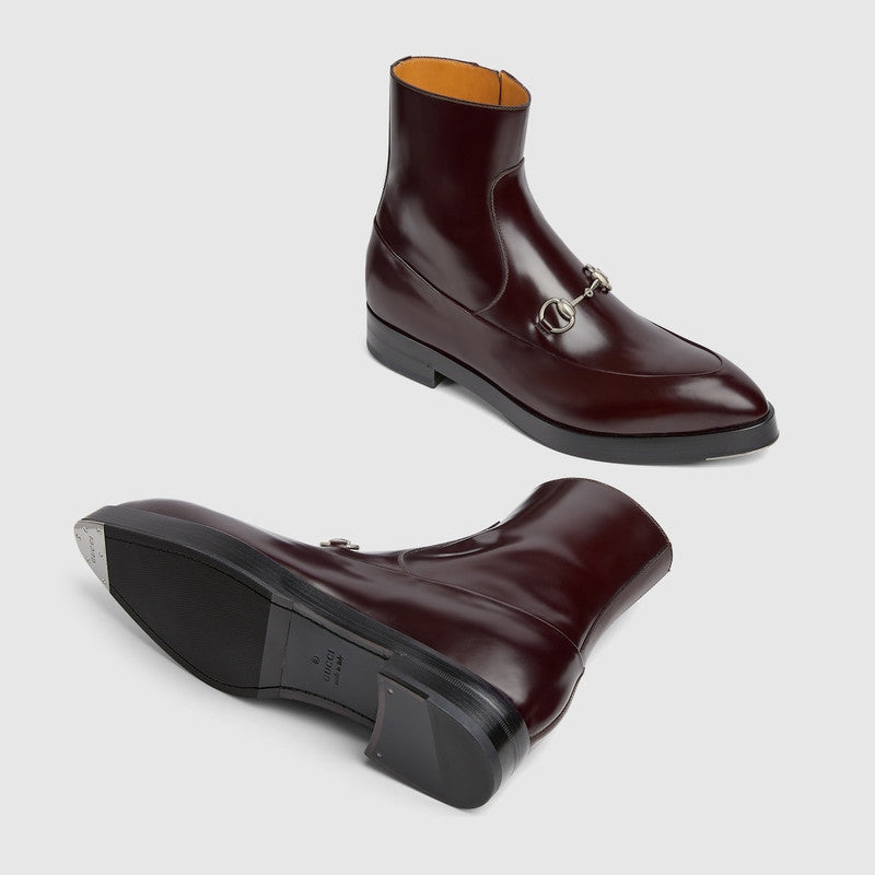 Gucci Horsebit Ankle Boots