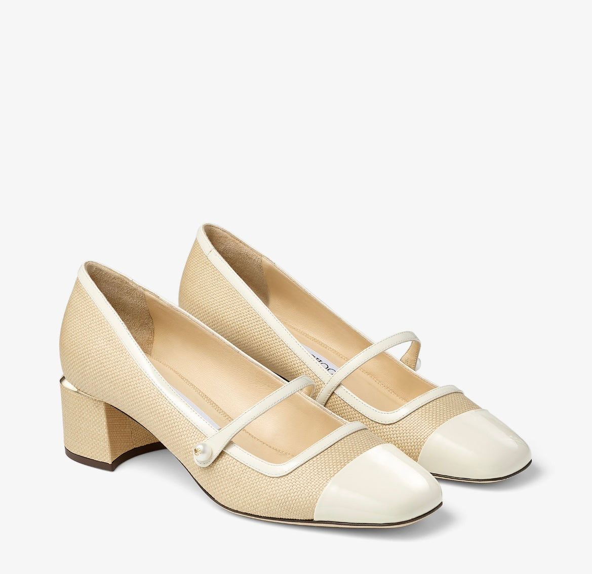 Jimmy Choo Elisa Raffia Pumps