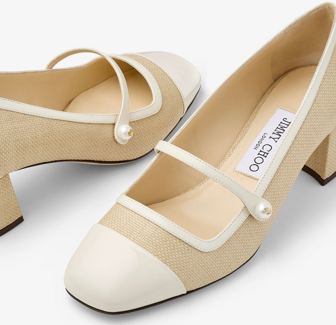 Jimmy Choo Elisa Raffia Pumps