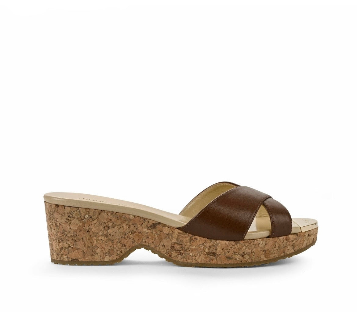 Jimmy Choo Panna Leather Wedges