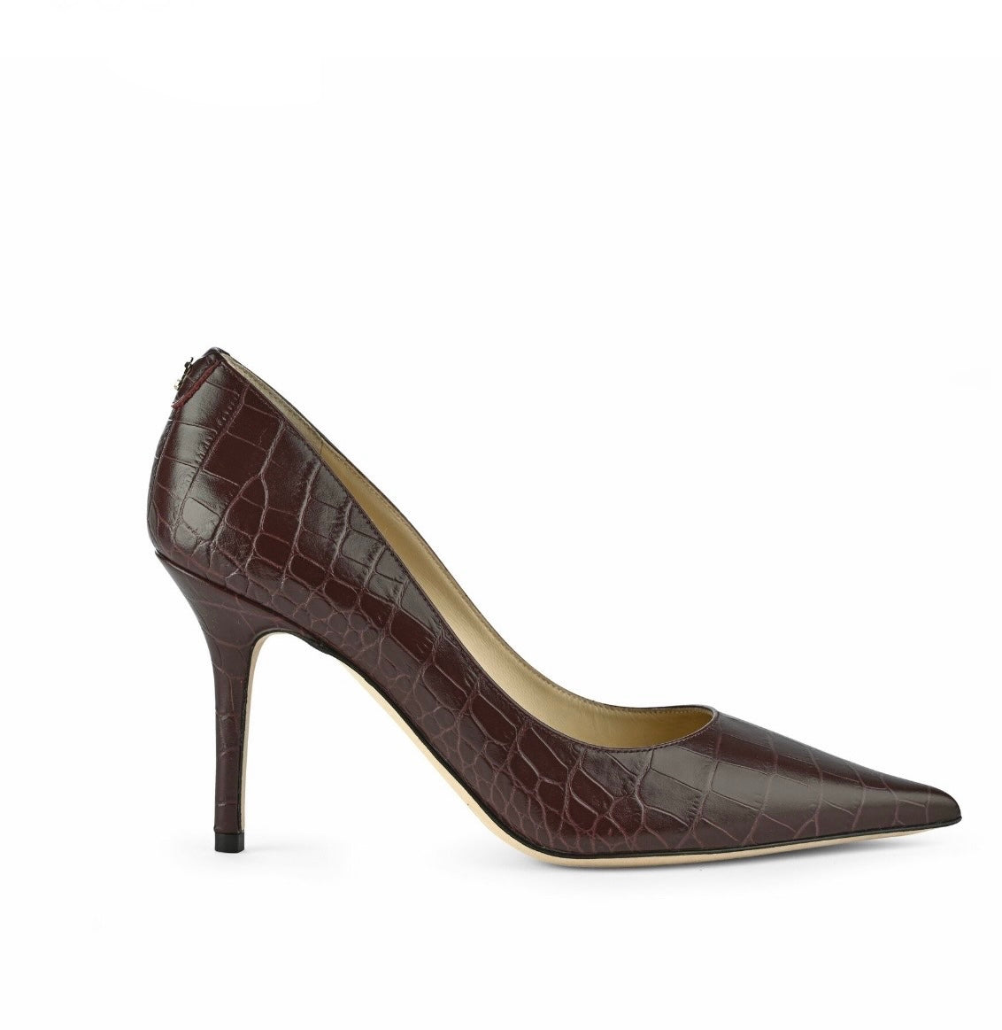 Jimmy Choo Agnes Croc Leather Pumps