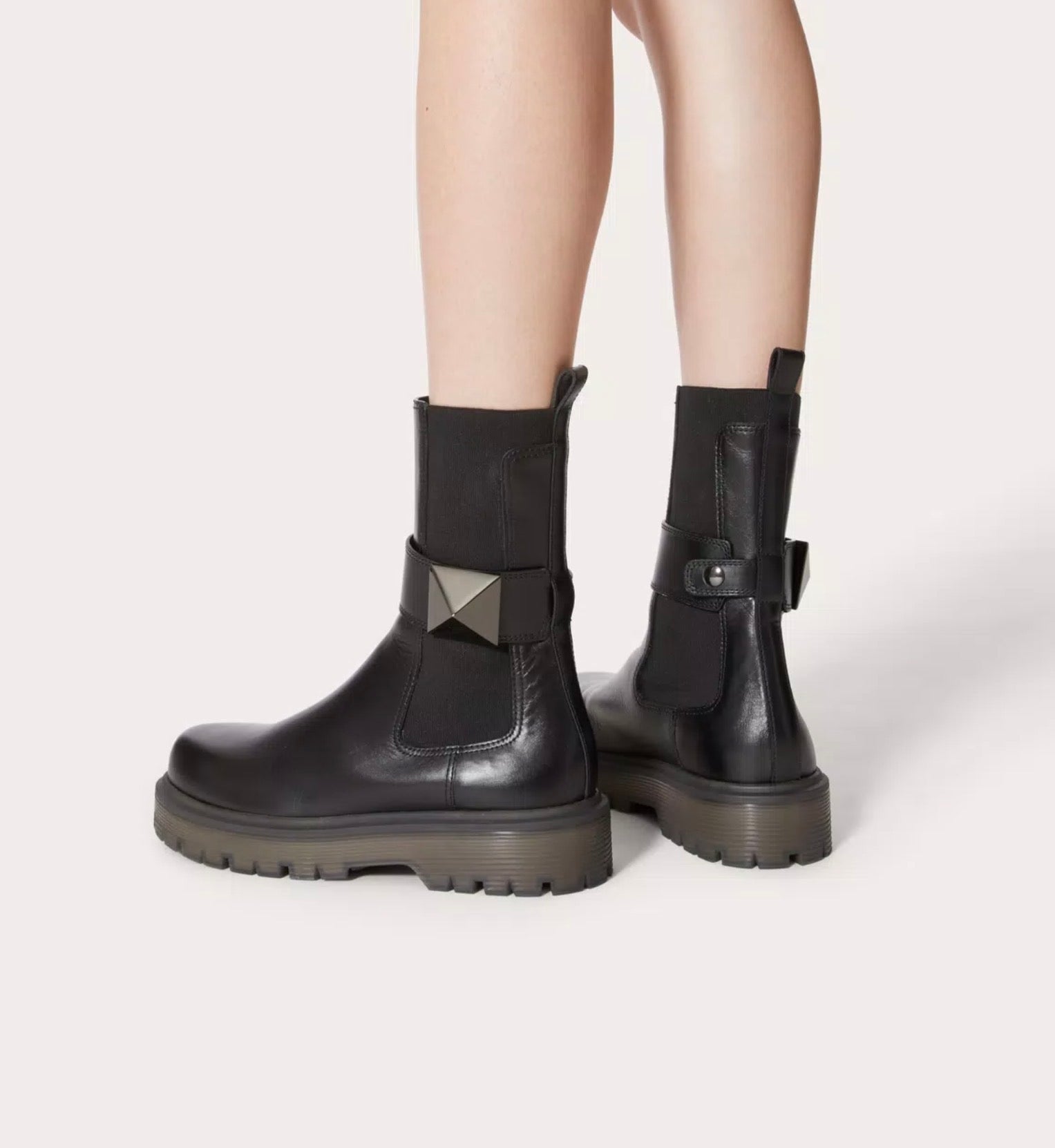 Valentino One Stud Beatle Boots