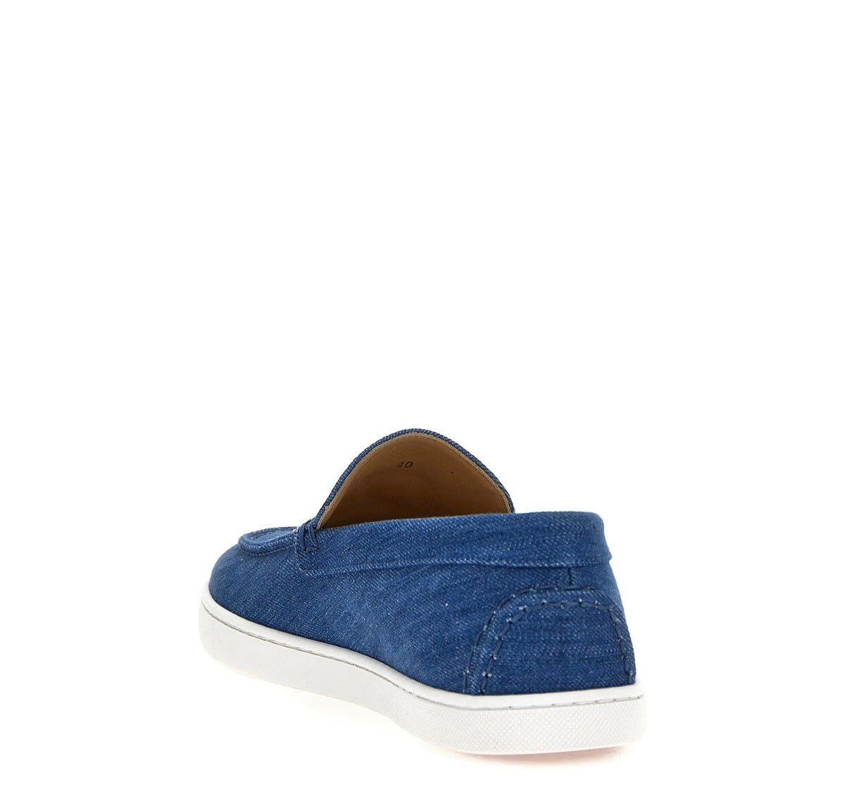 CHRSTIAN LOUBOUTIN VARSIBOAT DENIM LOAFERS