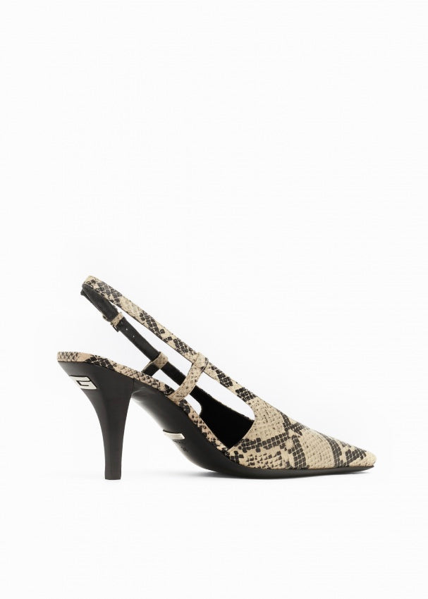 Gucci Python Print Mid Heel Pumps