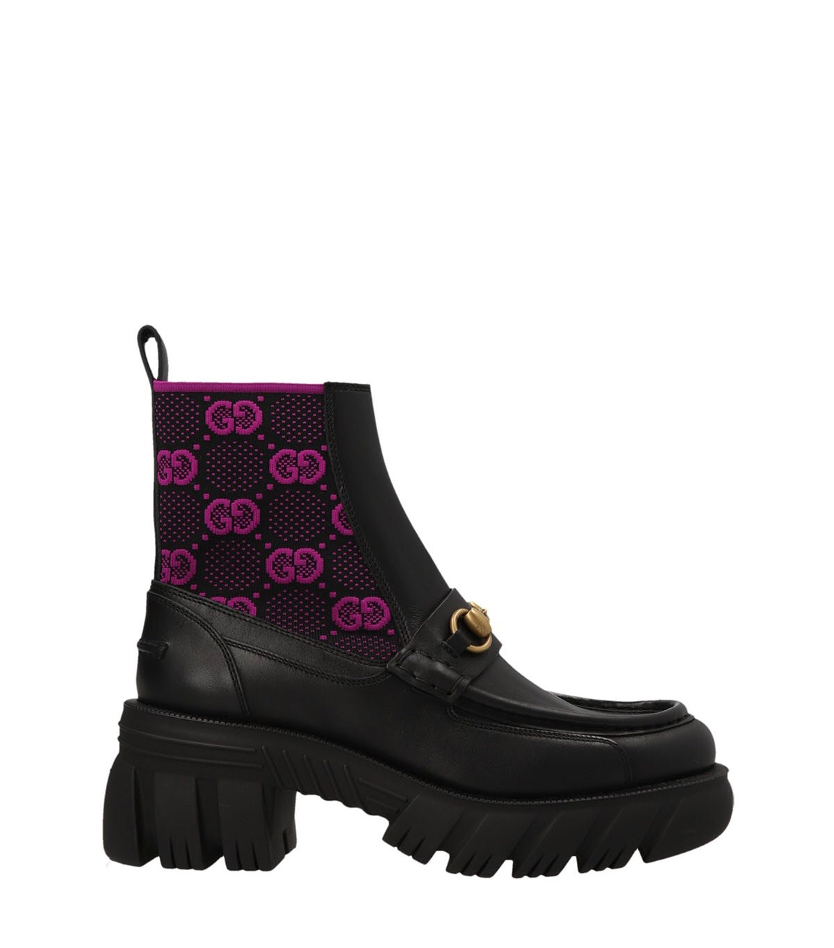 Gucci Horsebit GG Ankle Boots