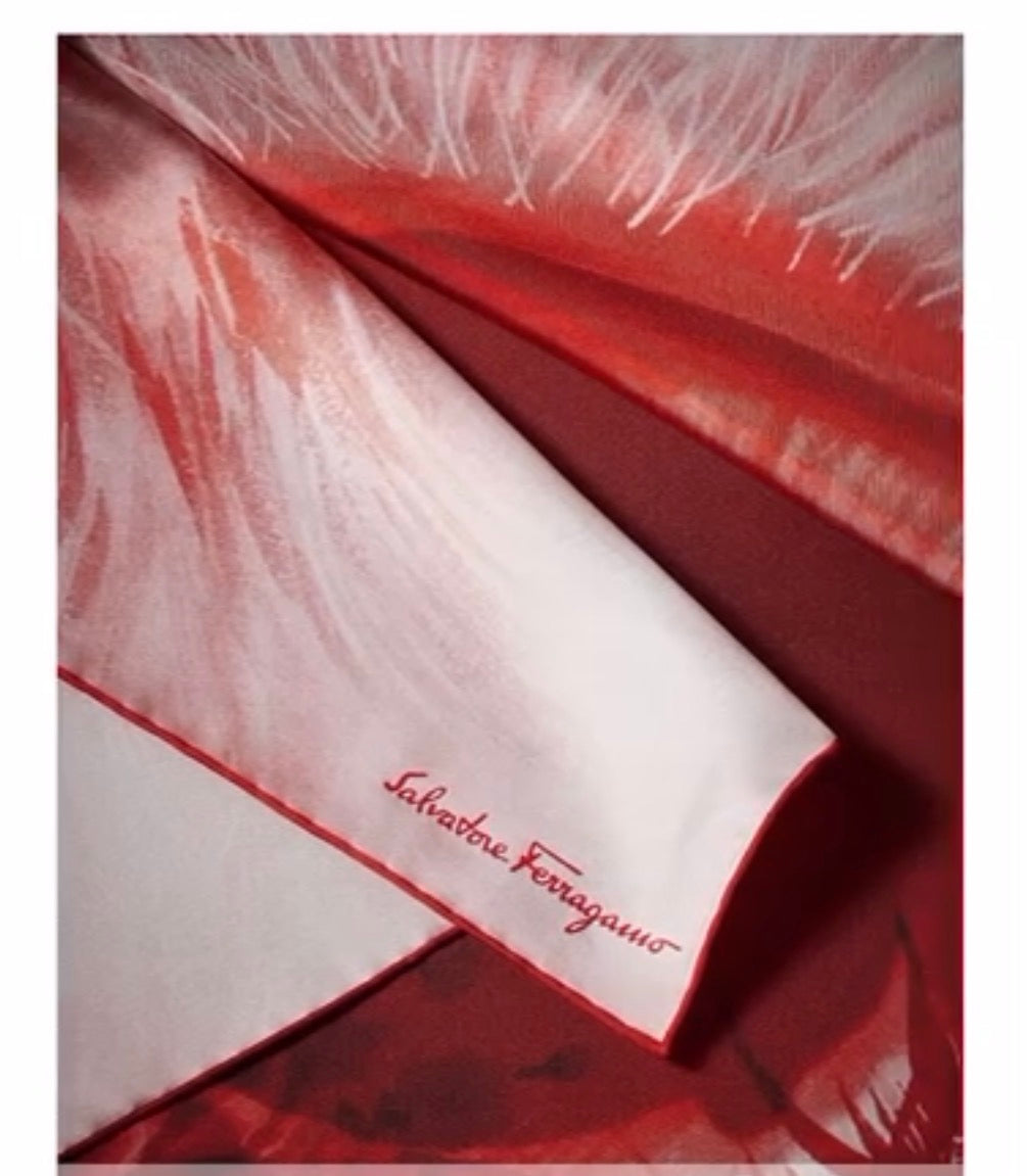 Ferragamo Eye Print Silk Scarf