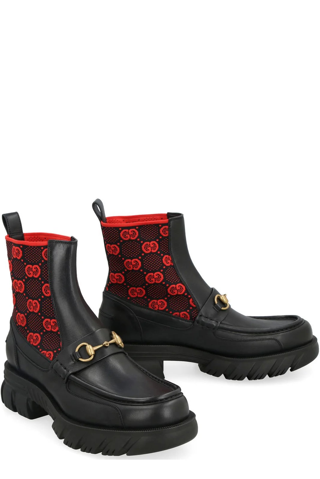 Gucci Horsebit GG Jersey Boots