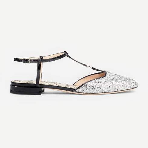 Gucci Double G Glitter Ballet Flats