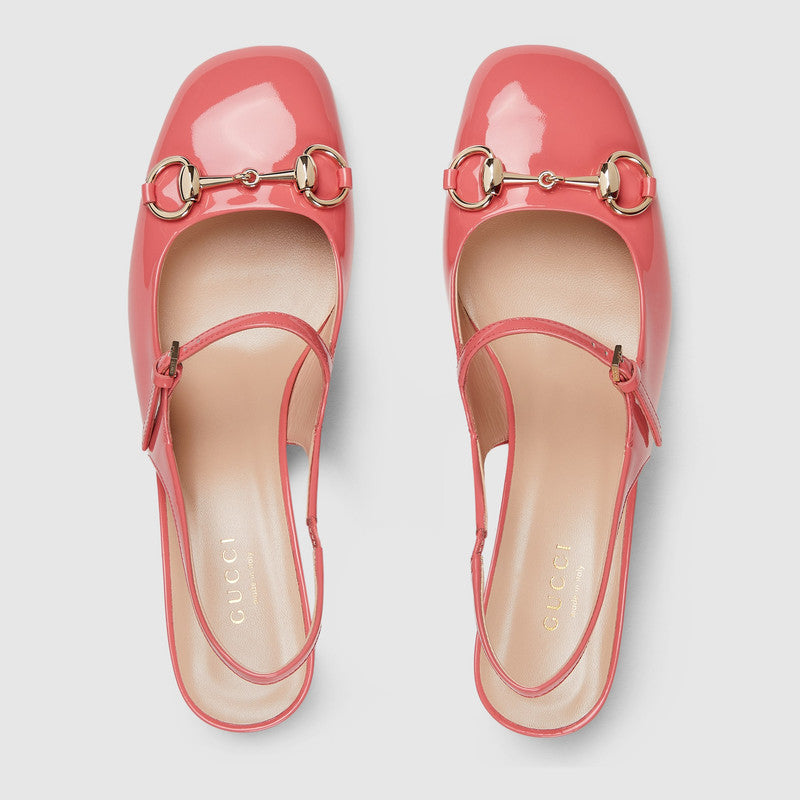 Gucci Horsebit Patent Leather Pumps