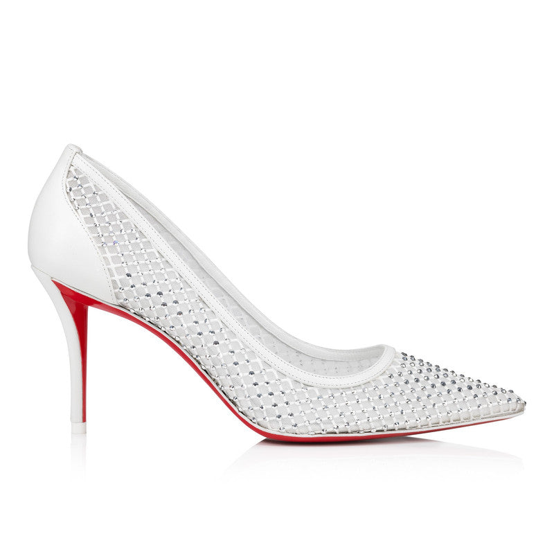 Christian Louboutin Apostropha Mesh Strass Pumps